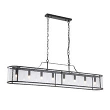 Vance Iron & Glass 8 Light Pendant
